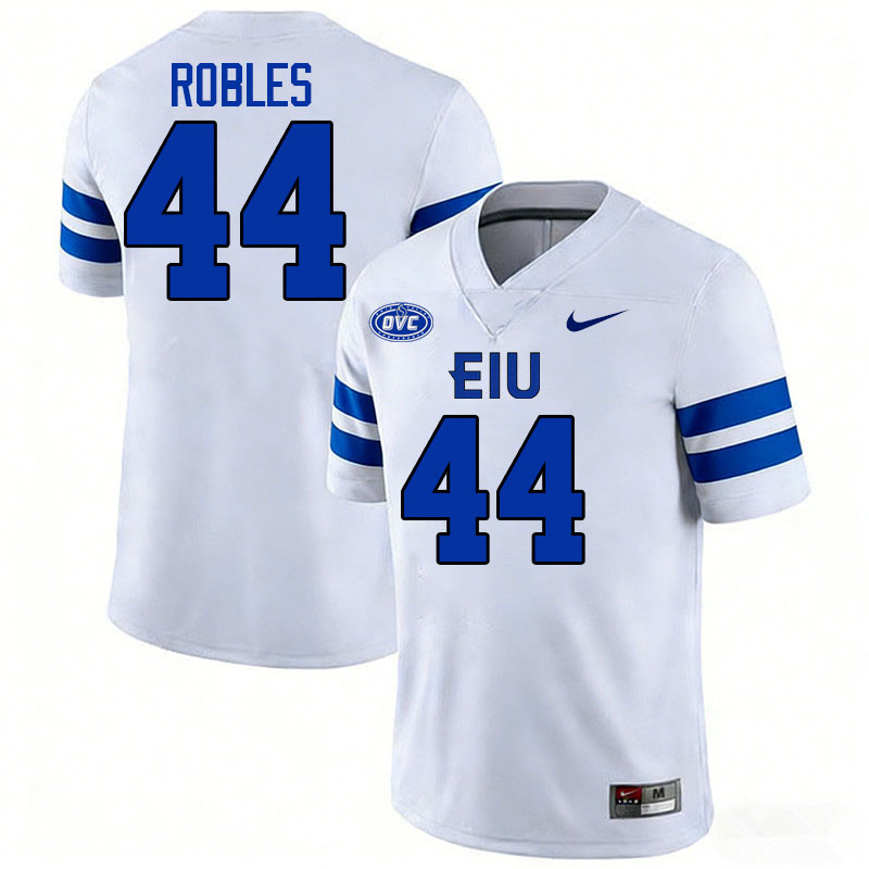 Eastern Illinois Panthers #44 Samuel Robles College Football Jerseys,Uniforms-White